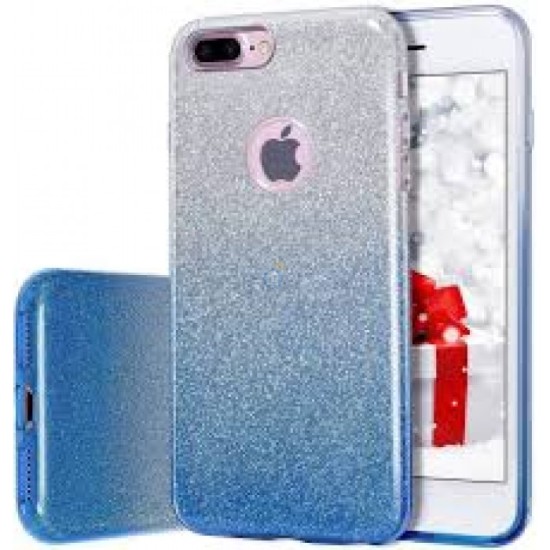 CAPA PREMIUM BLING SPARKLING PARA IPHONE 7/8 AZUL